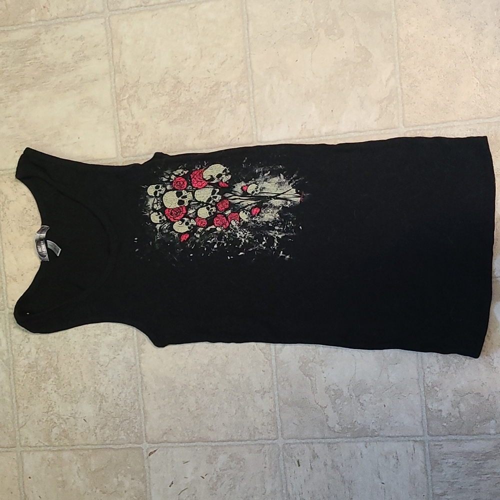 Black tank top